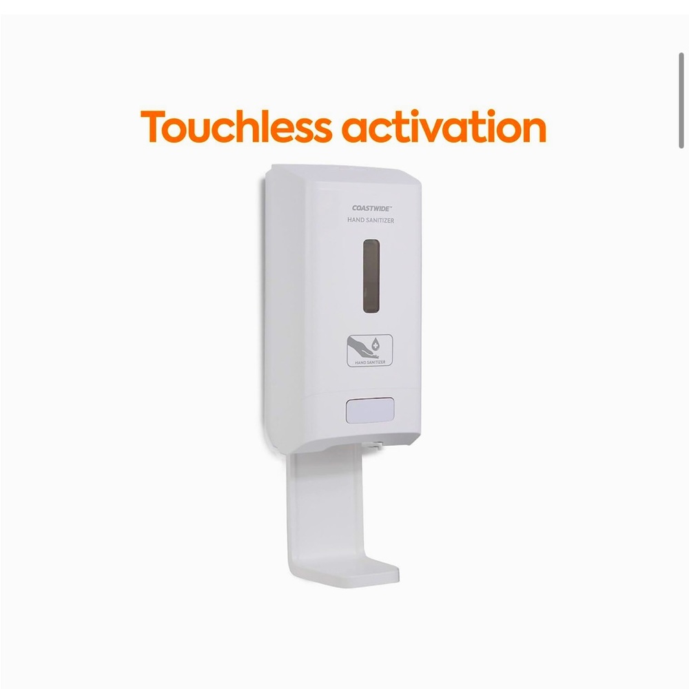 Hand Sanitizer Coastwide J-Series 1200mL Automatic Wall-Mounted  Dispenser White